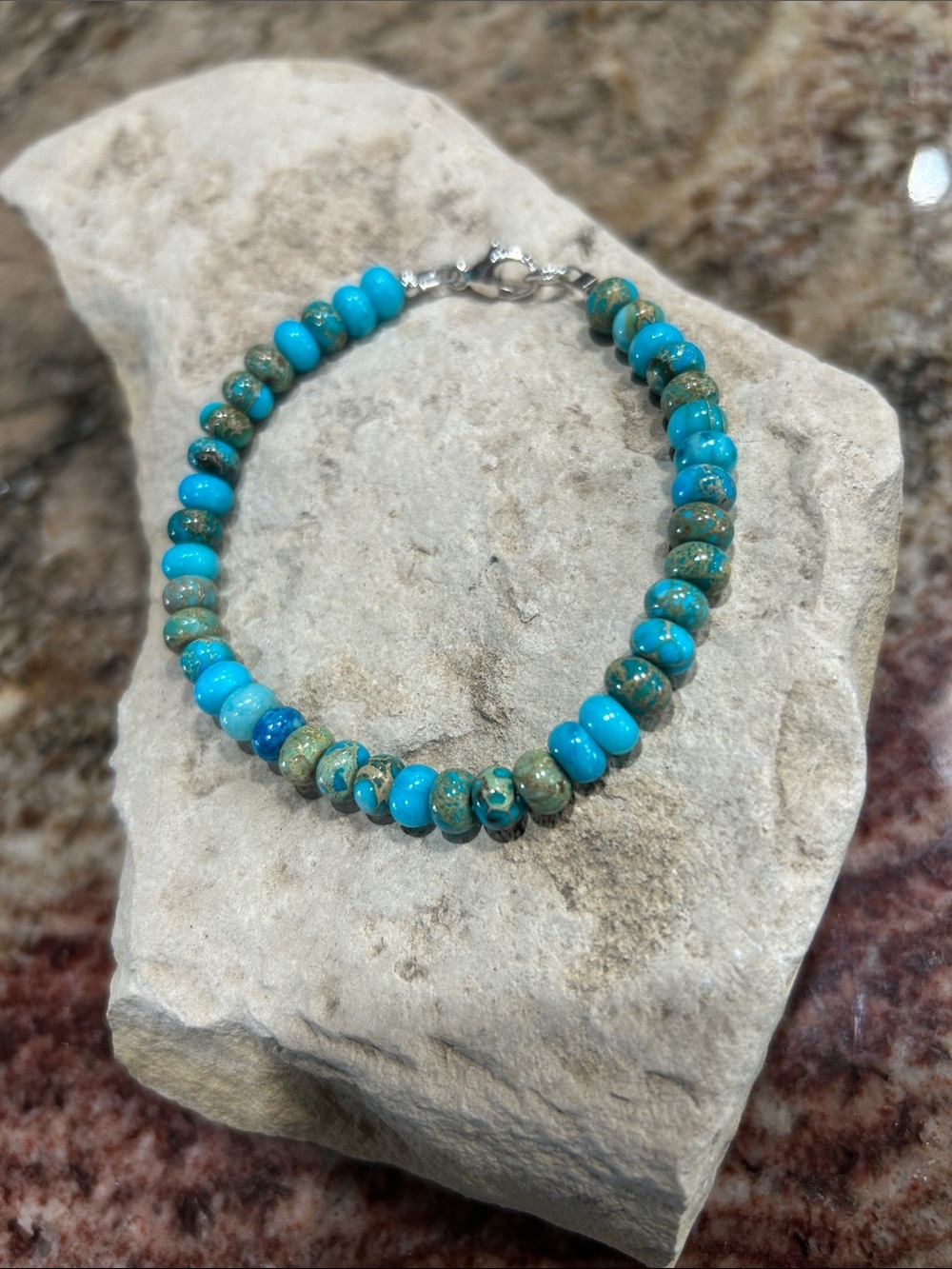Turquoise Bead Bracelet - Women Jewelry